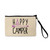Happy Camper Natural Zip Pouch