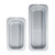 The strainer is shown in two states against a white background: fully collapsed and fully expanded, clearly illustrating its adjustable size feature.
