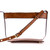 Clear/Saddle Crossbody Bag - Stamped
