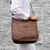 Brown Lenox Saddlebag - Embroidered