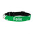 Kelly/White Paw Prints Pet Collar
