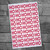 Repeating HoHoHo Ultra Fiber Hand Towel