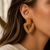 Wood & Raffia Door Knocker Earrings