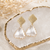 Squares Over Triangles Drop Earrings