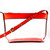 Clear/Red Crossbody Bag