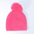 Neon Pink Pom Beanie