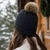 Bubble Knit Pom Beanie - Dark Gray