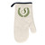 Wreath Monogram Natural/Black Oven Mitt