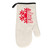 Snowflake Greetings Natural/Black Oven Mitt