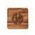 Acacia Coaster - Engraved Circle Monogram