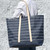 Stono Large Essentials Tote - Navy/White