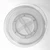Top view of clear lazy susan showing textured, non-slip pattern