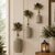 Rustic holiday bells and greenery decor