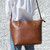 Olivia Organized Tote - Brown - Stamped - NEW