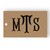 Fishtail Monogram Kraft Gift Tag Set