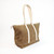 Waxed Canvas Stono Carryall Medium Zip Tote - Khaki - NEW