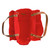 Red Canvas Market Tote -Embroidered