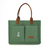Daily Tasker Tote - Sea Green -Embroidered - NEW