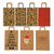 Holiday Kraft Paper Gift Bags - NEW
