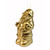 Jolly Gold Santa Flameless Candle