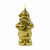 Jolly Gold Santa Flameless Candle