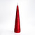 Ruby Snowburst Flameless Cone Candle