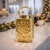 Gilded Starry Night Lantern Decor