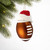 Christmas Kickoff Football Glass Ornament