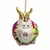 When Holiday Pigs Fly Glass Ornament