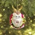 When Holiday Pigs Fly Glass Ornament