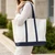 Stono Large Essentials Tote - White/Navy