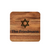 Acacia Coaster - Engraved Star of David