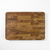 Teak End Grain Rectangular Board- Engraved Circle Monogram - NEW