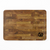 Teak End Grain Rectangular Board- Engraved Circle Monogram - NEW