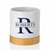 Split Monogram Ceramic Container & Base - NEW