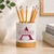 Split Monogram Ceramic Container & Base - NEW