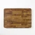 Teak End Grain Rectangular Board-Engraved Star Shalom- NEW