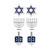 Hannukah Icons Earrings Set