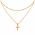 Petite Pave Cross Necklace