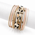 Leopard & Cross Wrap Bracelet - White