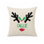 Holly Antlers Mini Pillow Cover - Natural