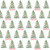 Festive Watercolor Trees Personalized Gift Wrap