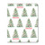 Festive Watercolor Trees Personalized Gift Wrap