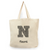 Letter Sketched Natural Shopper Tote