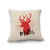 DeerHead Natural Pillow Cover