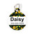 Yellow Botanical Round Pet Tag-Pattern