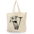 Botanical Letters Natural Shopper Tote