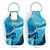 Ocean Marble Neoprene Bottle Sleeve Key Chain - Small