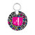 Neon Leopard Round Key Chain