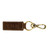 Leather Key Chain - Dark Brown - Stamped - NEW